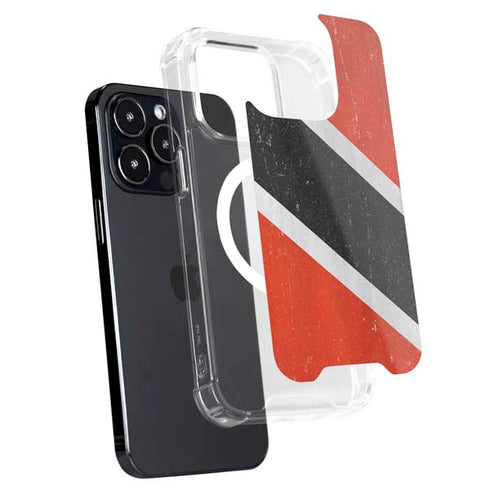 Trinidad and Tobagao Flag Distressed iPhone 16 Pro MagSafe Case